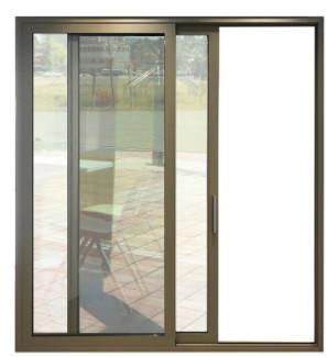 China Commercial Aluminum Sliding Doors Double Toughened Impact Glazed Soundproof for sale