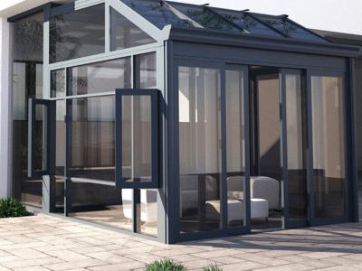 Chine L'ODM tout le rectangle de Sunroom de saison, Sun en aluminium ombragent des auvents pour le jardin à vendre