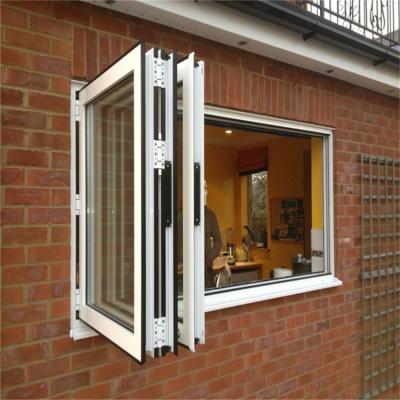 China ODM Smooth Folding Glass Windows, Clear Anodised Aluminium Windows for sale