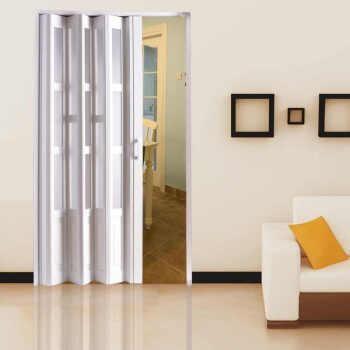 Chine Portes de pliage en aluminium de cadre étroit, portes Bifold de garde-robe simple de verre trempé à vendre