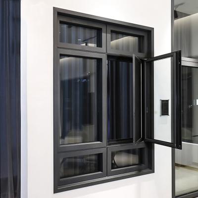 Cina Doppio isolamento termico lustrato esterno di Mesh Aluminum Swing Window Europe in vendita