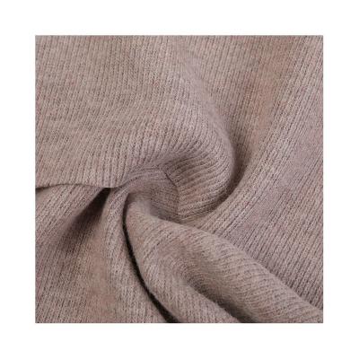 China Color Coordinating Winter And Spring Anti-Static Custom Nylon 20% Rayon 45% Rib 35% Cashmere Imitation Knitted Fabric for sale