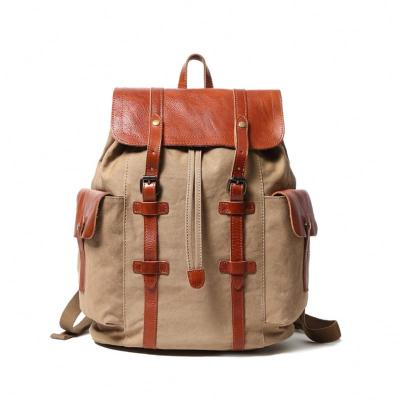 China No Canvas Outdoor Rucksack Cycling Backpack Bike Bags Vintage Drawstring Backpack for sale