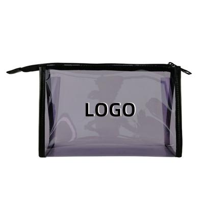 China Lady Factory Custom Clear Toiletry Bag Makeup Bag Transparent PVC Cosmetic Bag for sale