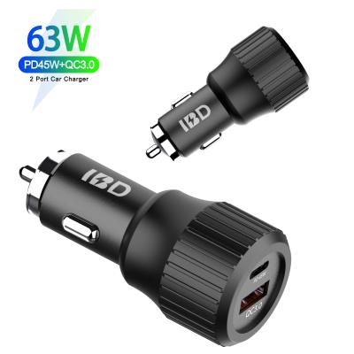 China High Power 73W OEM Dual Output PD55W Customized Logo USB Car Charger 73W in Total With PPS for sale