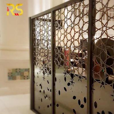 China CLASSIC Custom Modern Stainless Steel Laser Cut Wall Partition Screen Panel Room Divider For Exterior/Interior for sale