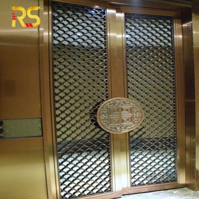 China Modern Luxury Modern Decorative Laser Cut Front Double Door For Interior Hotels for sale