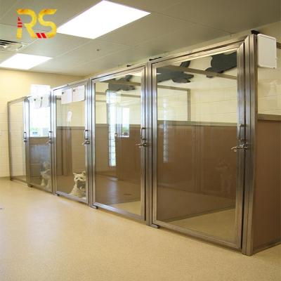 China Modern Modern Pet Shop Pet Shop Steel Glass Door for sale