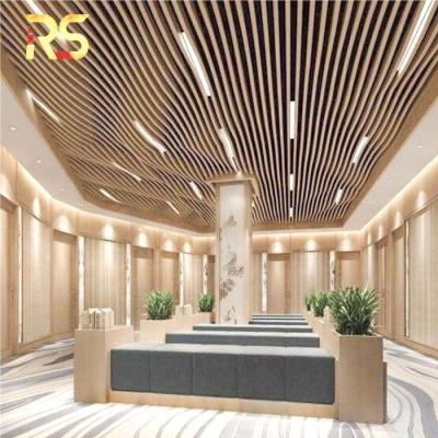 China Artistic Ceilings Wave Decorative Aluminum Ceiling Curved Suspended Ceiling Tile Trim for sale