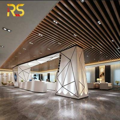 China Artistic Wood Grain Decorative Wood Buffalo Aluminum Ceilings for sale