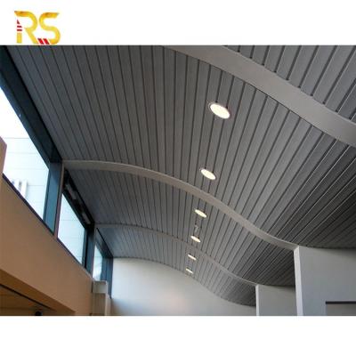 China Artistic Wavy Metal Ceilings Design Aluminum Ceiling Panels For Interior Decor for sale