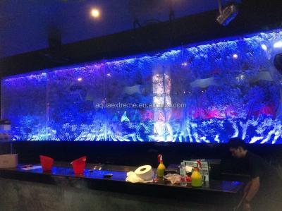 China Extreme Acrylic Aqua Water Bubble Wall Engineering Project Product Show for sale