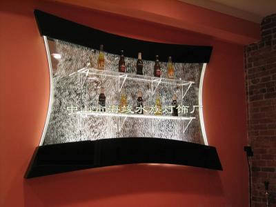 China Innovative liquor display rack bubble wall wine cabinet, rear bubble bar 60x180cm. 60x120cm for sale