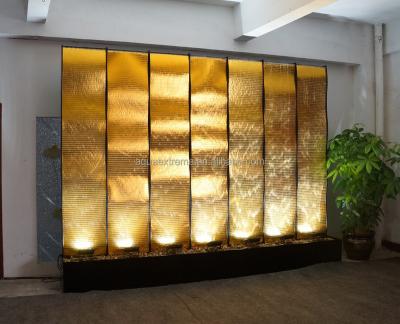 China Plastic gold wall of water. Luxury waterfall for the luxury site. Customize Available for sale