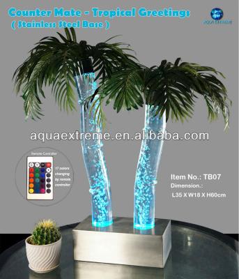 China PVC tropical palm tree, for table top decoration. for sale