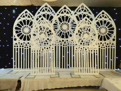 China Plastic Moroccan Carved Movable Room Dividers Wpc Partition Screens Divider And Event Backdrop for sale