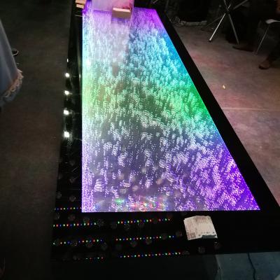 China Bar Table 2019 New LED Bar Counter Bar Top With Moving Bubbles Bubble Walkway for sale