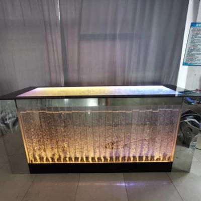 China NEW LED Table Bar Counter and Bar Top with Moving Bubbles Horizontal Bubble Counter for sale