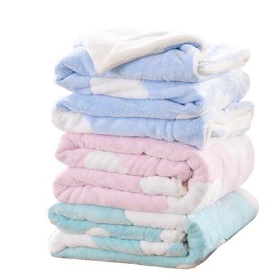 China Anti-pilling Private Label Modern Knitted Flannel Sherpa Fleece Fluffy Throw Blanket For Bed Sofa for sale