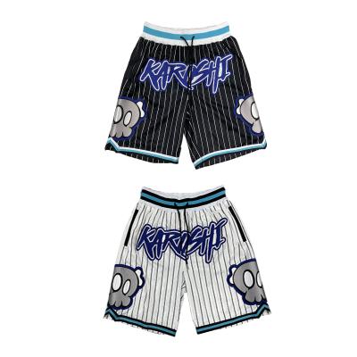 China High Quality Fitness Mesh Cartoon Anti-wrinkle Fringe Custom Breathable Drawstring For Men Basketball Mesh Shorts With Pockets for sale