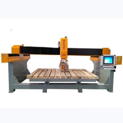 China Building Material Shops Automatic Marble Quartz Granite Porcelain Stone Slabs Ceramic Tiles Dipping Cutter Bridge Saw CNC Kitchen Countertops Machine for sale