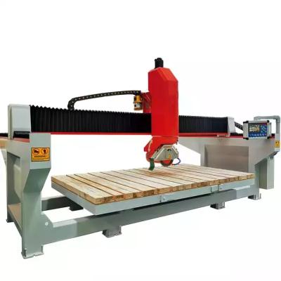 China Building Material Shops 4 Spindles Automatic Countertops Quartz / Granite / Marble Stone Porcelain Tiles Cutting Bridge Saw for sale