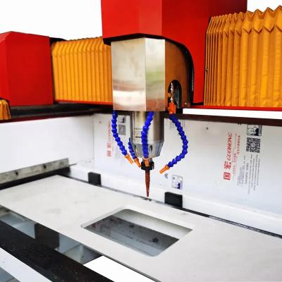 China Building Material Shops Stone Machinery High Efficiency CNC Granite Marble Slab Countertop Sink Hole Cut Router Cutout Cutting Machine for sale