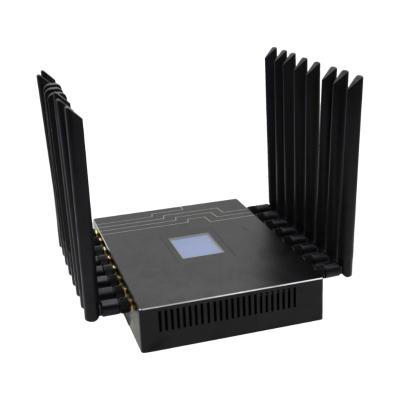 China ENTERPRISE Good Quality 5G Network LTE Router Cpe VPN 4 Ports Customizable Durable 6 WiFi Bonding Router With 4 SIM Card Slot for sale