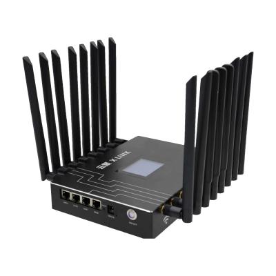 Cina 4 Ports Enterprise WiFi 6 5G Lte 4 SIM Card Backhaul Outdoor High Speed ​​Router With Screen in vendita