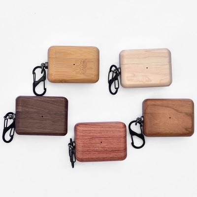 China Good Quality Eco-friendly Natural Bamboo Wooden For Airpods Case Wood For Airpod Pro Cover Device for sale