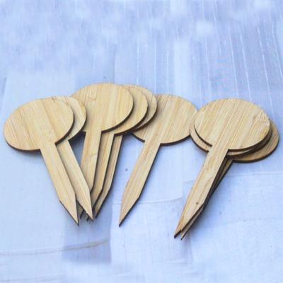 China Garden Decoration Amazon Hot Sale Bamboo Wooden Plant Marks Sticks Garden Markers Tool Flower Tag Wood for sale