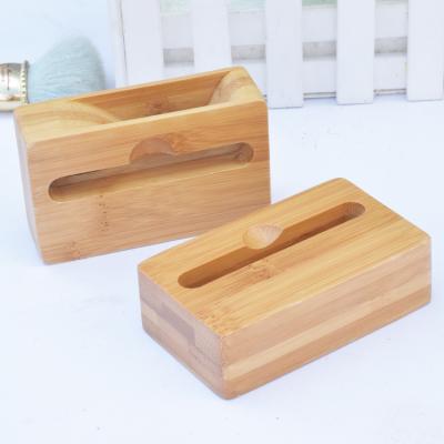 China Healthy Amplifier Anti-corrosion Luxury Wooden Mobile Phone Stand Phone Bamboo Smartphone Stand for sale