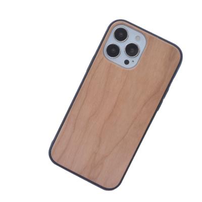 China Real Wooden Shockproof Fast Shipping Phone Case For 13 13mini 13pro 13promax Rosewood Walnut Bamboo Wooden Protective Phone Cover for sale