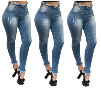 China FatMMMicro Factory Direct Sales Plus Size Hot Viable Selling High Waist Stretch Jeans For Women for sale