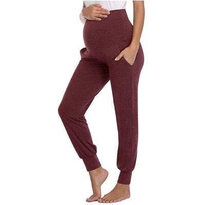 China Antibacterial Maternity Gaiters High Waist Belly Support Gaiters For Pregnant Women Pregnancy Pants Skinny Body Shaping Postpartum Pants for sale