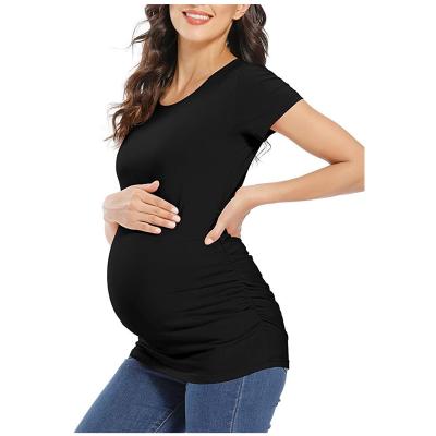 China Short Sleeve Pregnant Women Antibacterial Maternity T-Shirt for sale