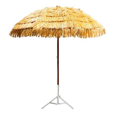 China Modern Hawaiian Style Popular Outdoor Beach Straw Outdoor Umbrella Sun Shade for sale