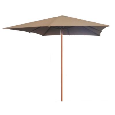 China Modern Wood Pool Outdoor Garden Patio Sun Parasol Umbrella And Base for sale