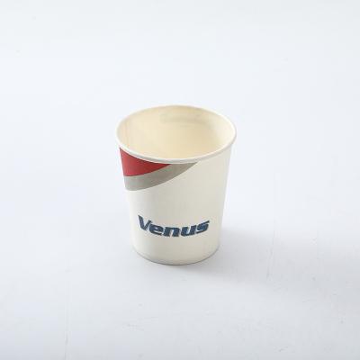 China Recyclable Disposable Paper Cup Custom Thickened Coffee Custom Drinks Milk Soy Milk Tea Cup Double Cold Drinks Advertising Cup for sale