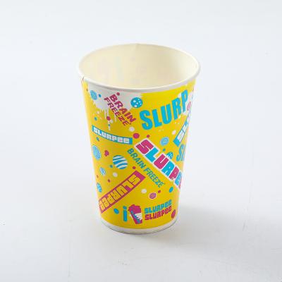 China Recyclable Custom 9 Oz Thickened Paper Cup Design Printing Logo Disposable Free Advertising Paper Cup for sale