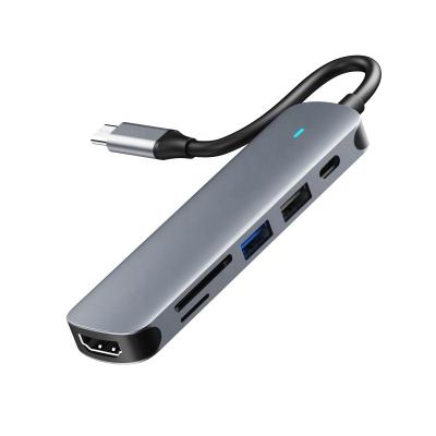 China Multimedia USB C Hub to USB 3.0 HDTV Multi Adapter Docking Station for MacBook Pro USB Hub Type C for sale