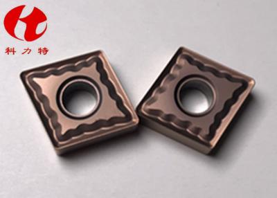 China Bronze zerteilt CVD beschichtete Dreheneinsätze CNMG120408-ZC CNC für Machnical halb- Endprozeß zu verkaufen