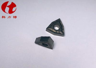 China High Strength Carbide Cutting Inserts , Indexable Lathe Tools Yellow / Black Color for sale