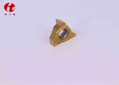 China Yellow Color Carbide Threading Inserts RT16.01N-G60P Tungsten Carbide Materials for sale