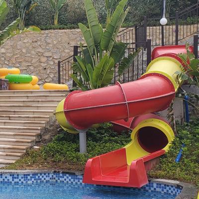 China Commercial Outdoor Playground Histar Aqua Playground Slide And Pool Kids Water Slide Combination for sale