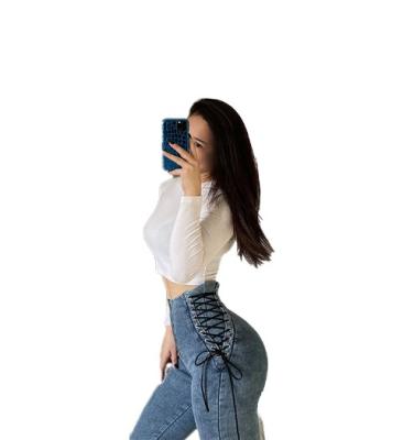 China Viable 2021High Waist Jeans Women Hip Lift Autumn Winter Stretch Denim Pencil 2020 Pants Washed Black Slim Skinny Female Pants for sale