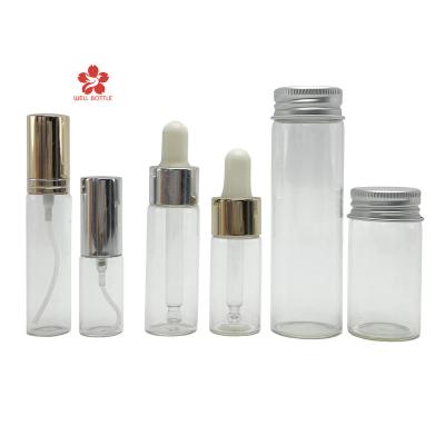 China Spray Top Perfume Pocket Refillable Clear Glass Air Freshener 5ml 10ml 15ml Small Fine Mist Spray Bottle Vial-802A for sale