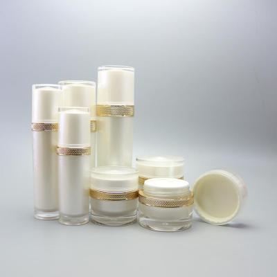 China Eco-friendly acrylic mason jar cosmetic 15g 30g 50g 30ml 50ml 100ml for body scrub packaging AJB-13T for sale