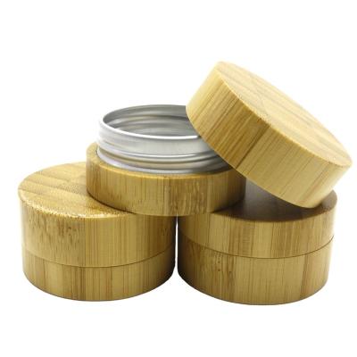 China Personal Care Cream Cosmetic Bamboo Aluminum Jar For Solid Shampoo Cosmetic Packaging BJ-30T for sale