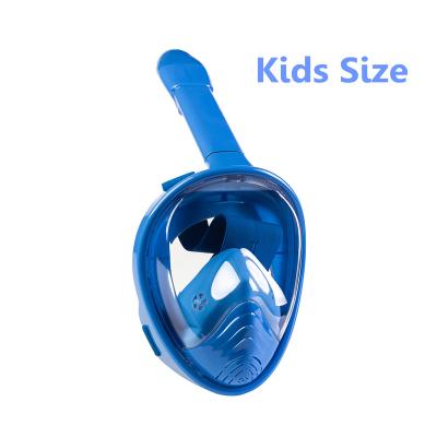 China 2020 Swimming Diving Mask Snorkeling Full Face Snorkel Mask Amazon Hot Sale Anti-Leak Swimming Mask For Kids for sale